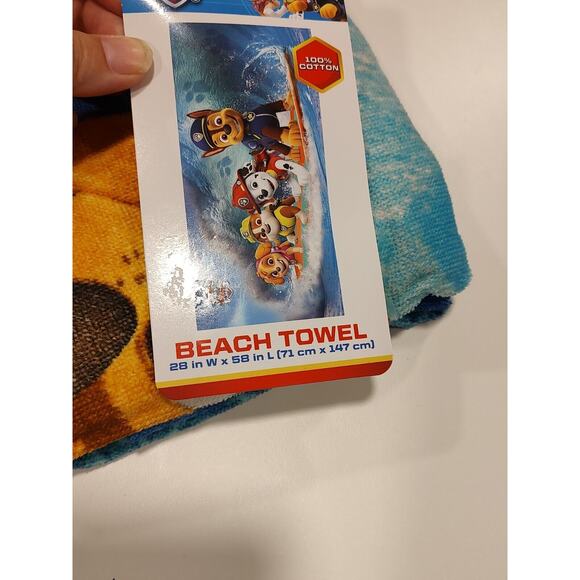 Nickelodeon Paw Patrol Beach Towel Chase Marshall Skye 28 x 58” 100% Cotton NWT - Picture 3 of 4